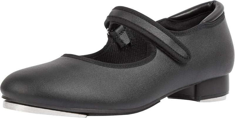 Linodes PU Leather Easy Strap Tap Shoe Dance Shoes for Women and Men's Mary Jane Dance Flat - Image 1